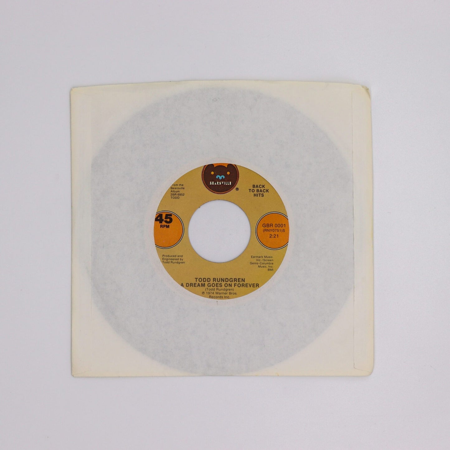 1973 Hello It’s Me by Todd Rundgren (Warner Bros.)