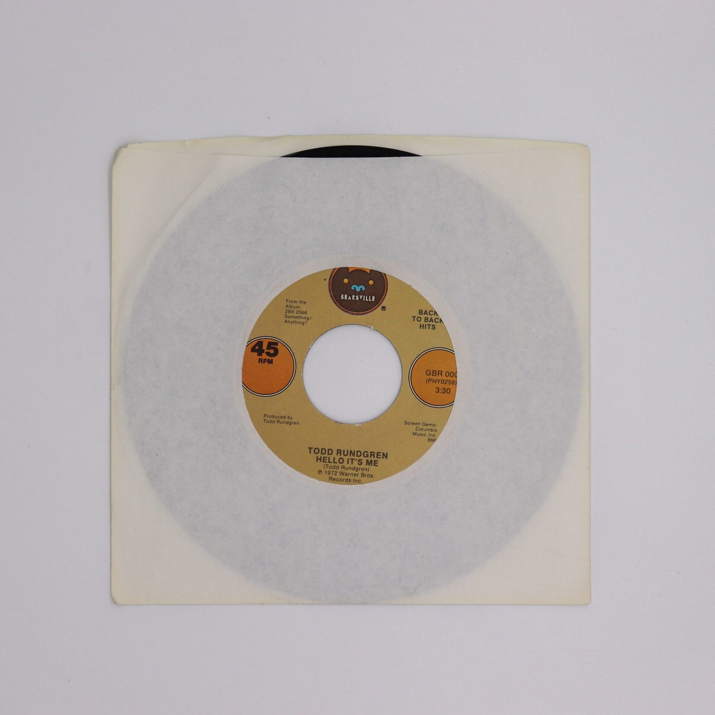 1973 Hello It’s Me by Todd Rundgren (Warner Bros.)