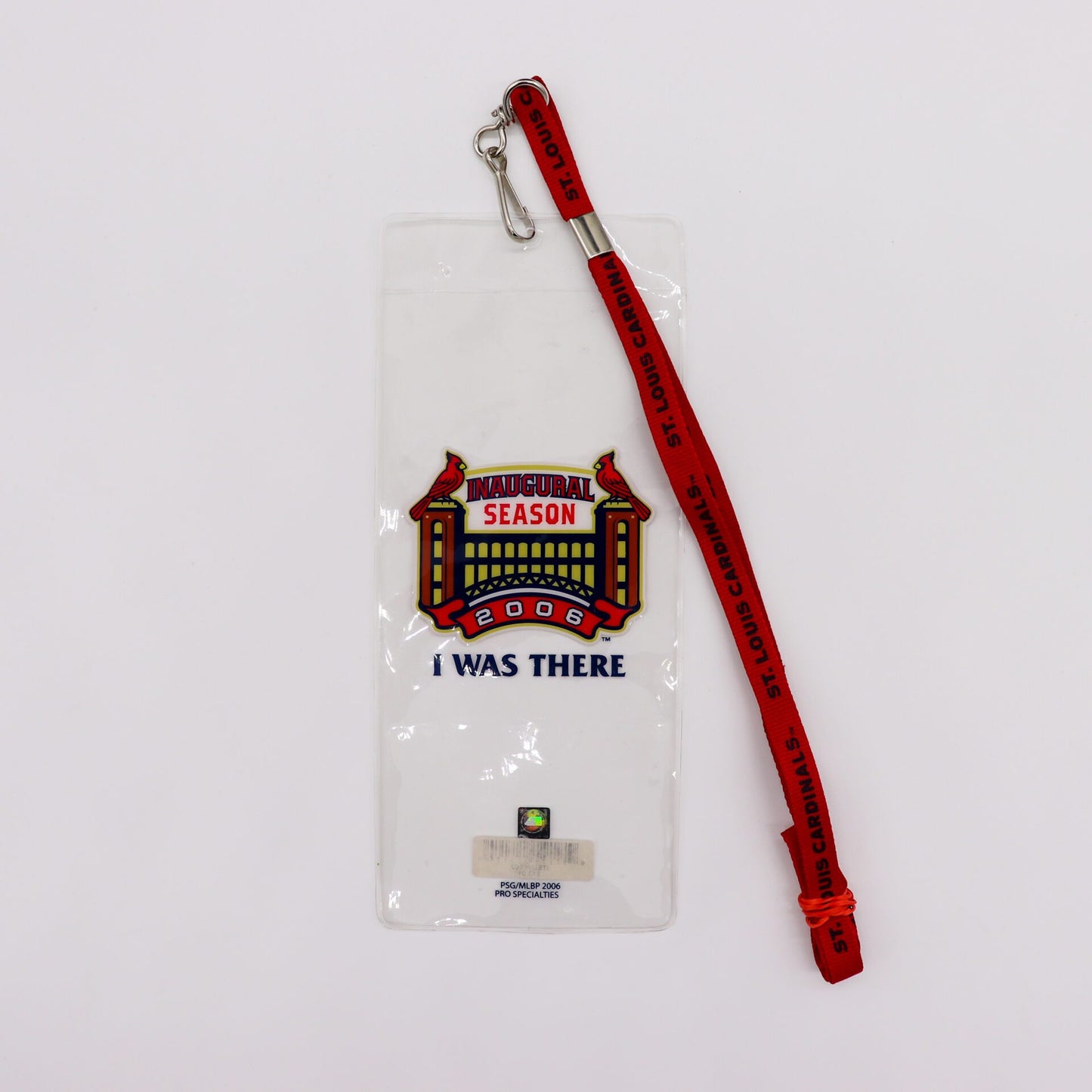 2006 St. Louis Cardinals Inaugural Season New Busch Stadium Ticket Lanyard + Ticket Holder, New