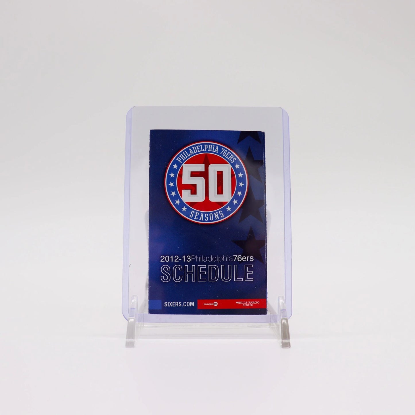 2012-13 NBA Philadelphia 76’ers 50th Anniversary Pocket Schedule