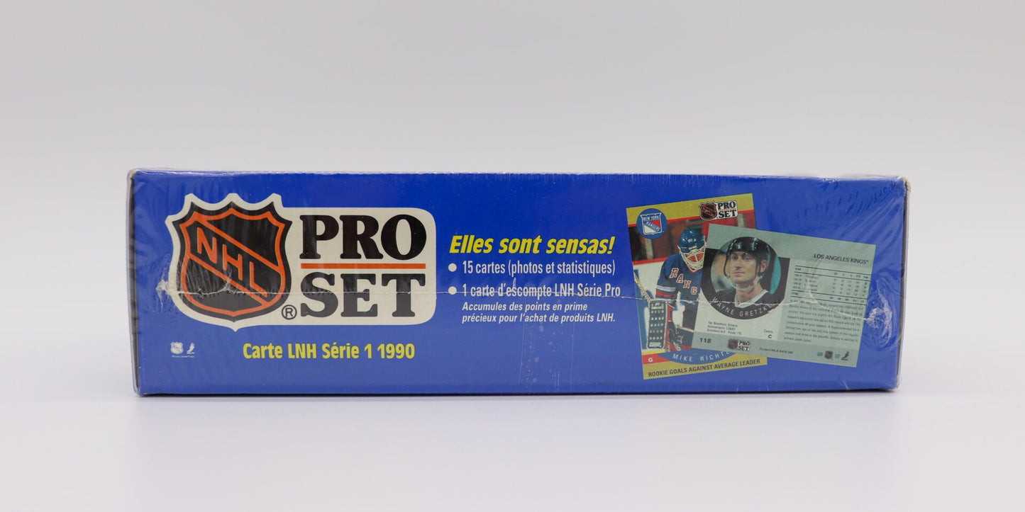 Complete, Unopened Wax Box NHL Pro Set 1990 Series 1 Hockey Cards