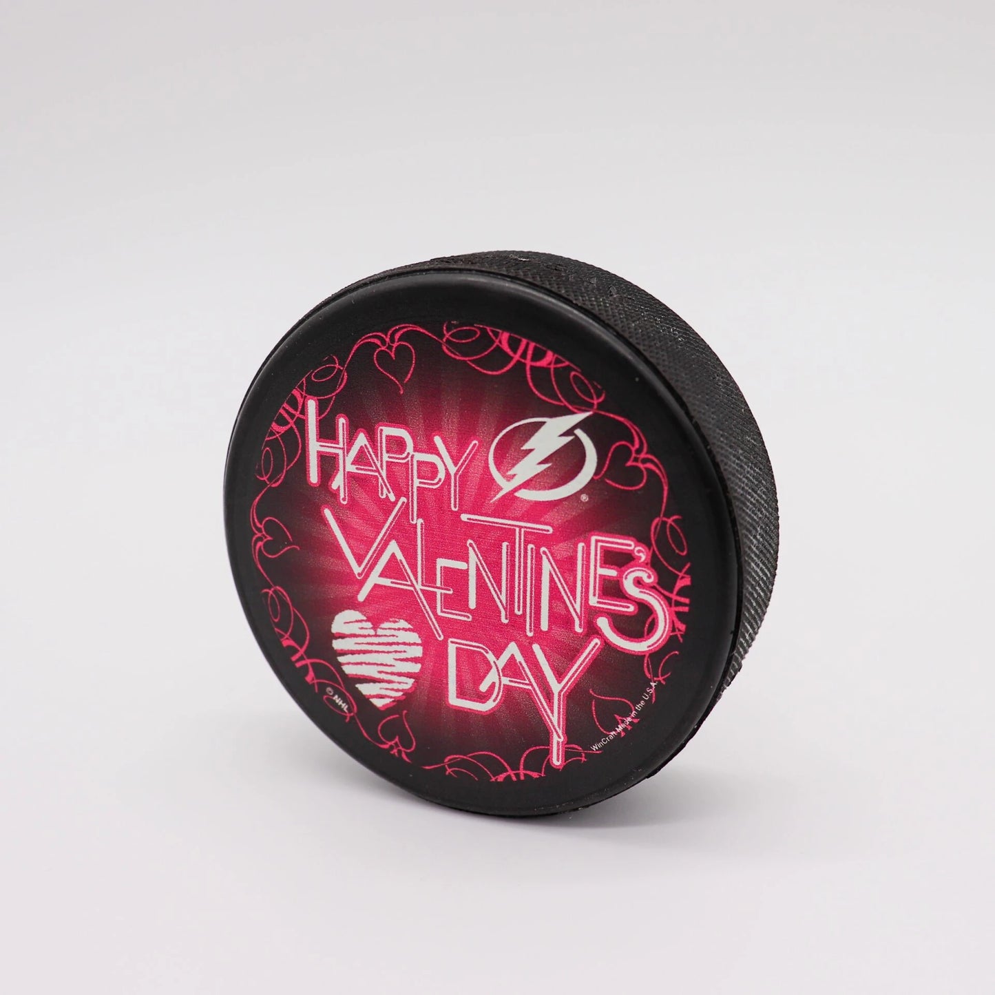 Tampa Bay Lightning “Happy Valentine’s Day” Puck