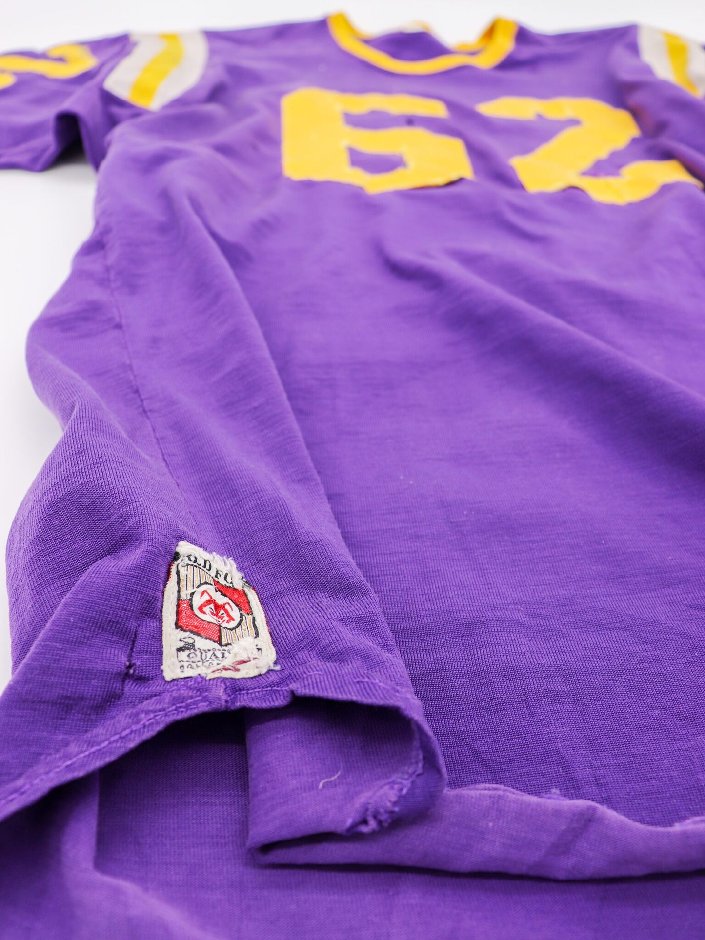 Very Rare 1960’s LSU Tigers Purple Durene Football Jersey, Fair/Good