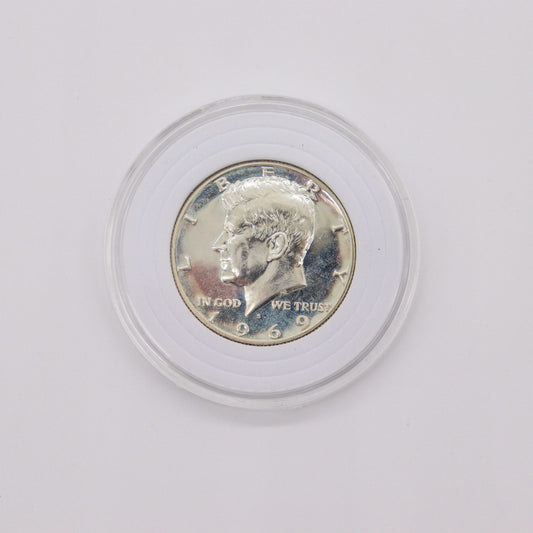 1969-S United States Mint Proof Kennedy Half Dollar, 40% Silver, Gem Mint
