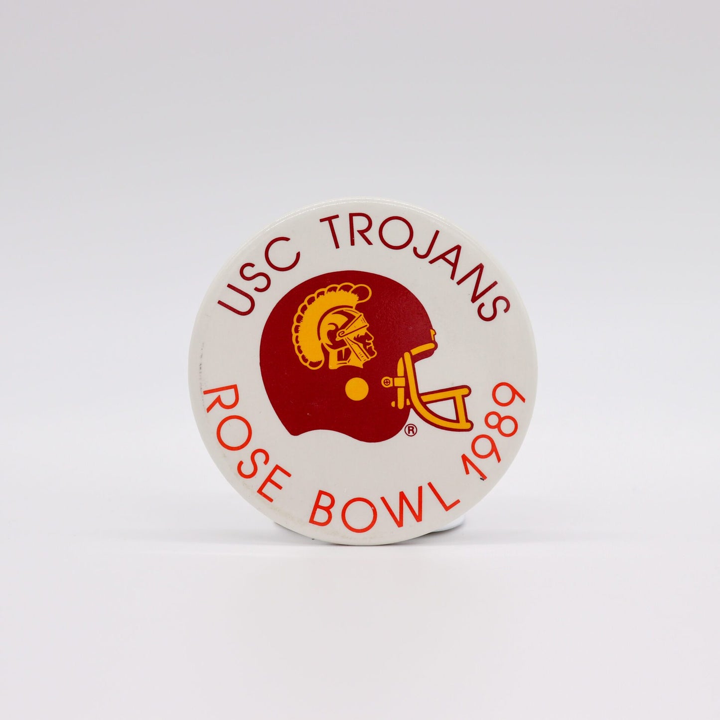 1989 USC Trojans Rose Bowl Pinback Button. Very Good/Near Mint