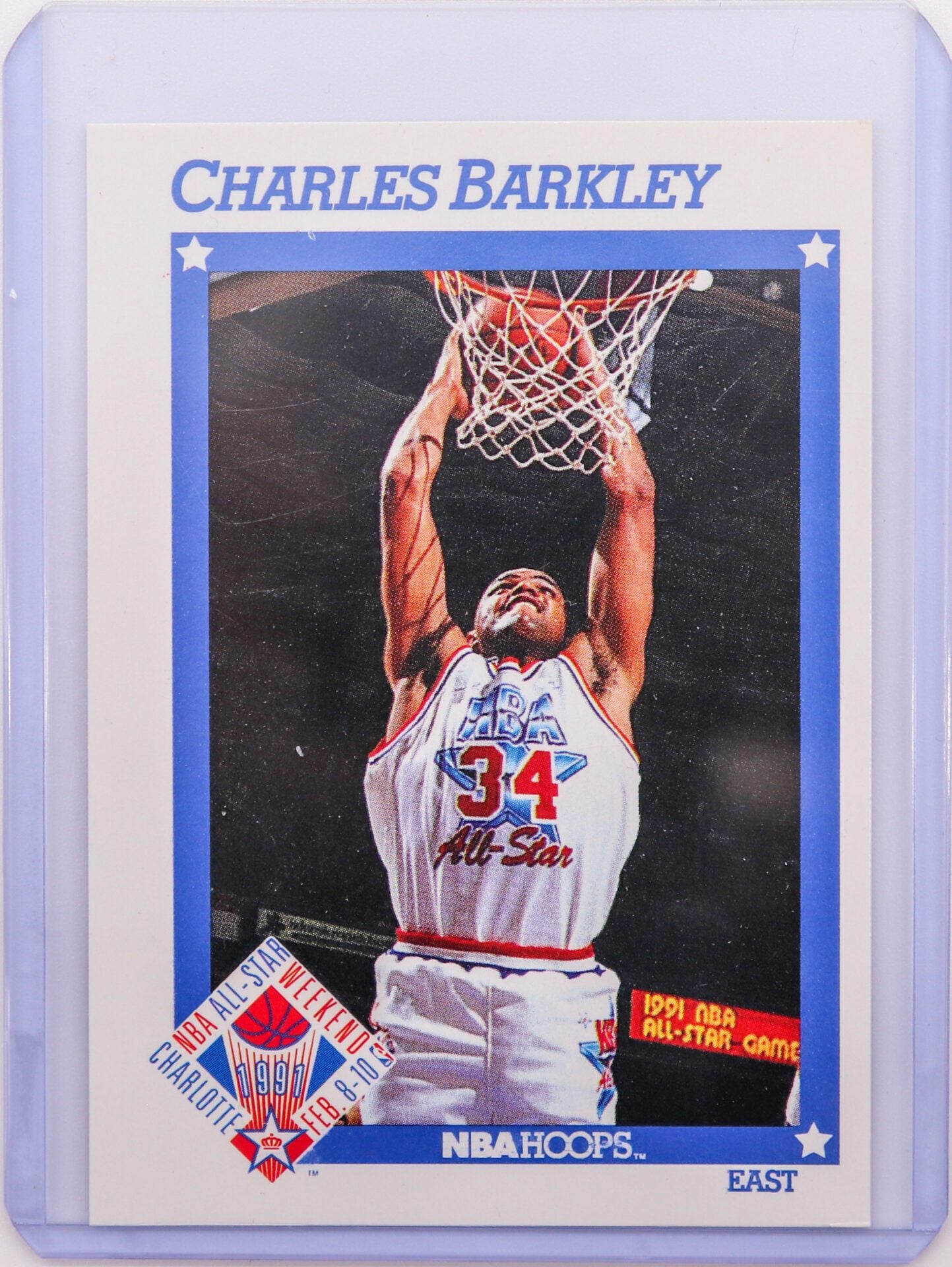 1991-92 NBA Hoops Charles Barkley All-Star Card, Mint