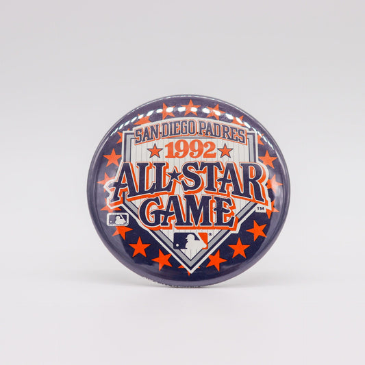 1992 Major League Baseball All-Star Game 3 1/2” Pinback Button. Mint