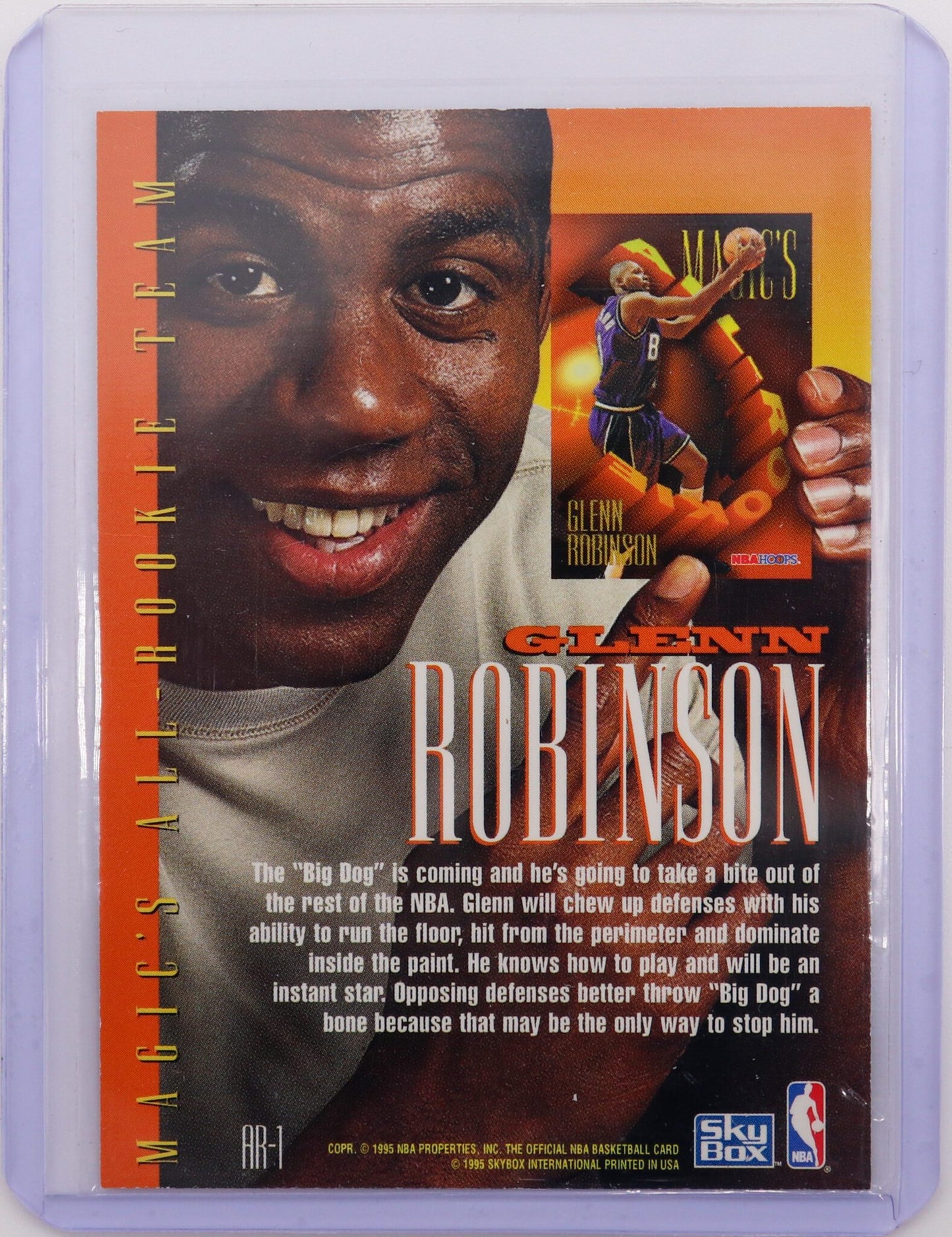 1994 SkyBox NBA Hoops Magic Glenn Robinson Rookie Card, Mint