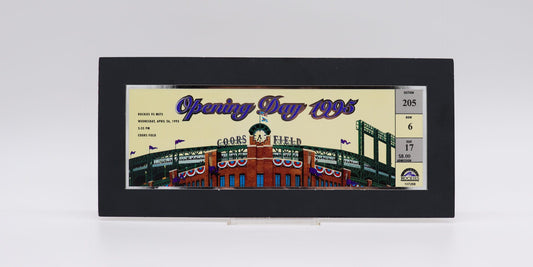 1995 Opening of Coors Field Complete Ticket, Mint