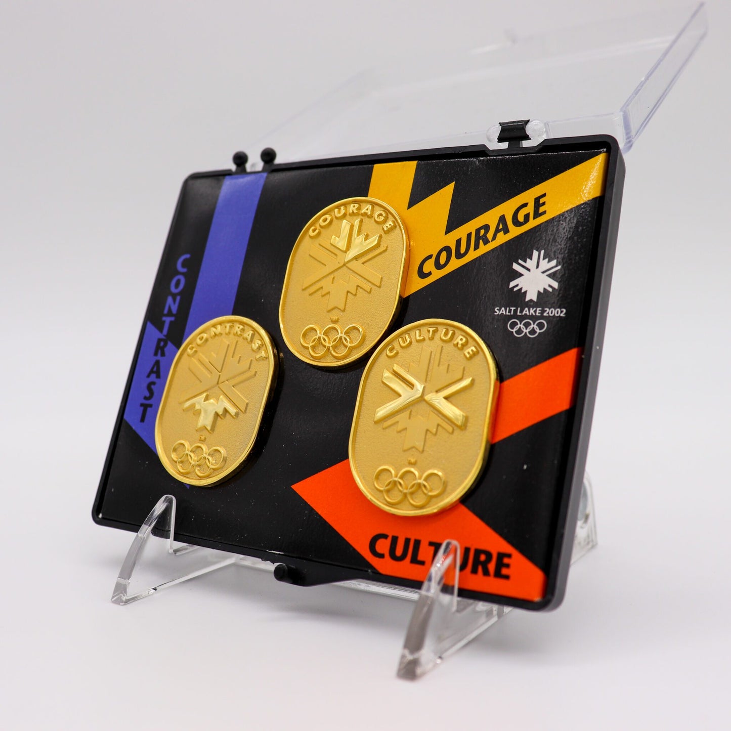 2002 Salt Lake City Winter Olympics Limited Edition Pin Set, Mint