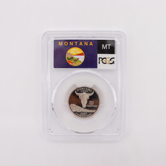 2007-S United States Mint Proof Montana State Quarter, PCGS Proof 69 Deep Cameo
