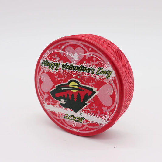 2008 Minnesota Wild “Happy Valentine’s Day” Puck