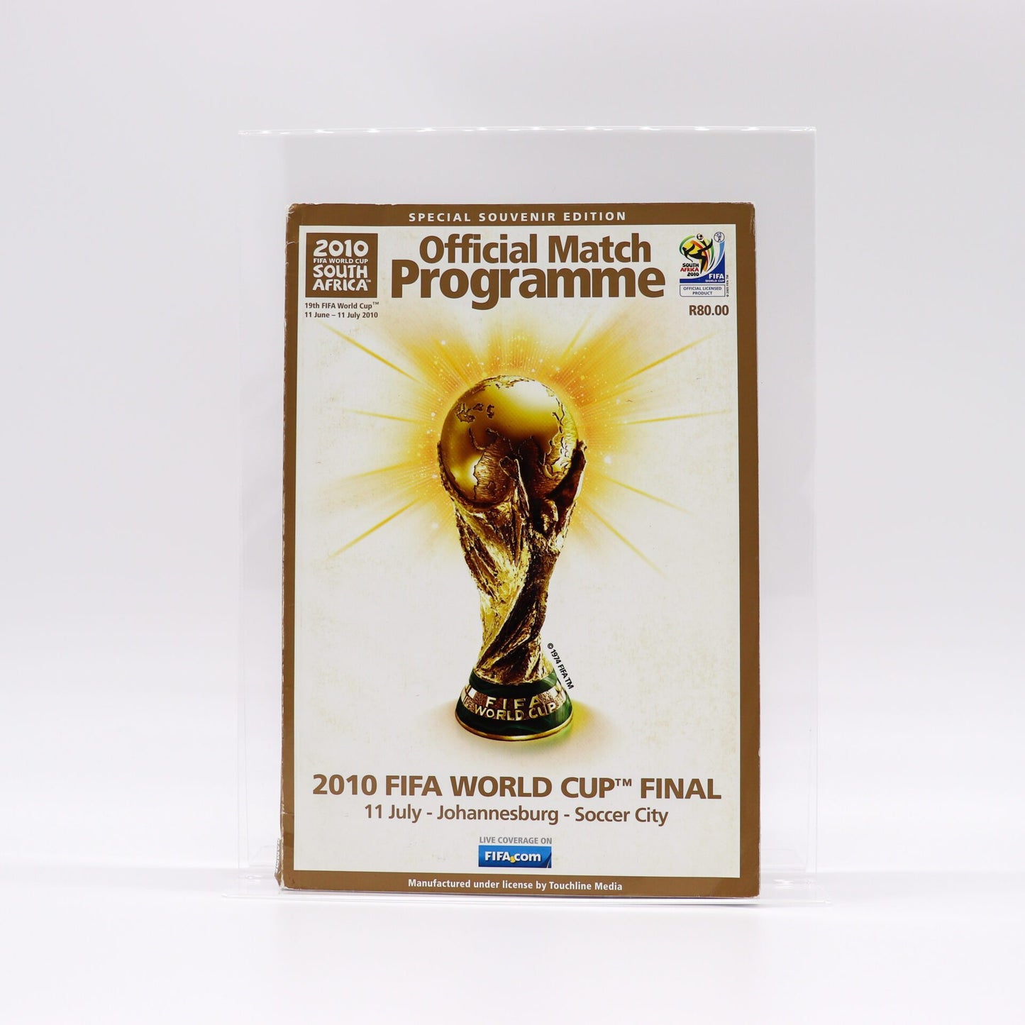 2010 FIFA World Cup Final Soccer Program, Very Good