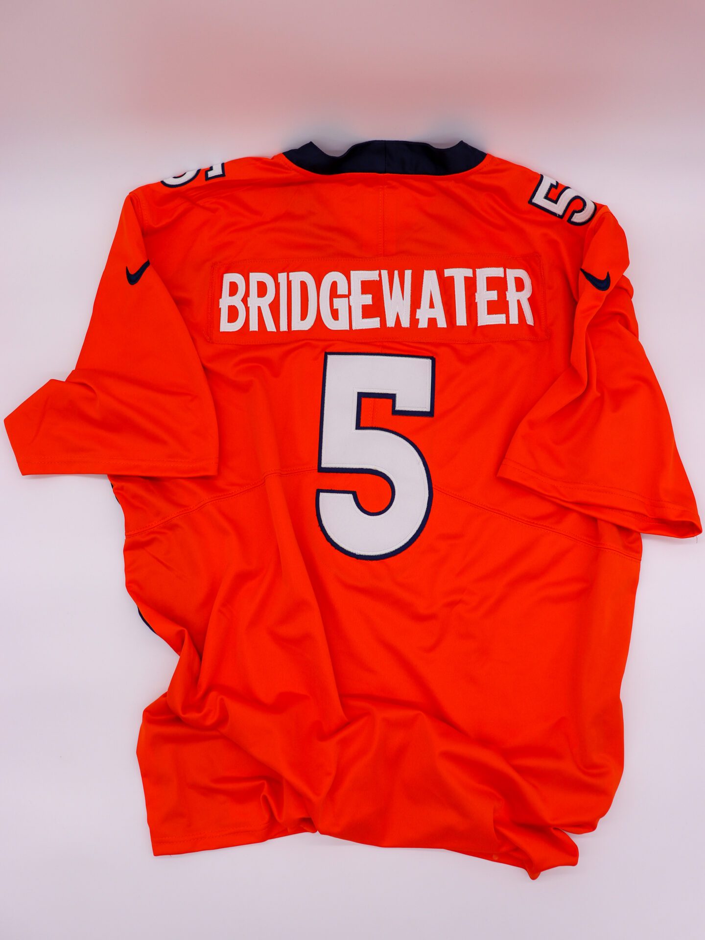 2021 #5 Teddy Bridgewater Home Orange Denver Broncos Jersey, Nike On Field Size XXXL, New without Tags