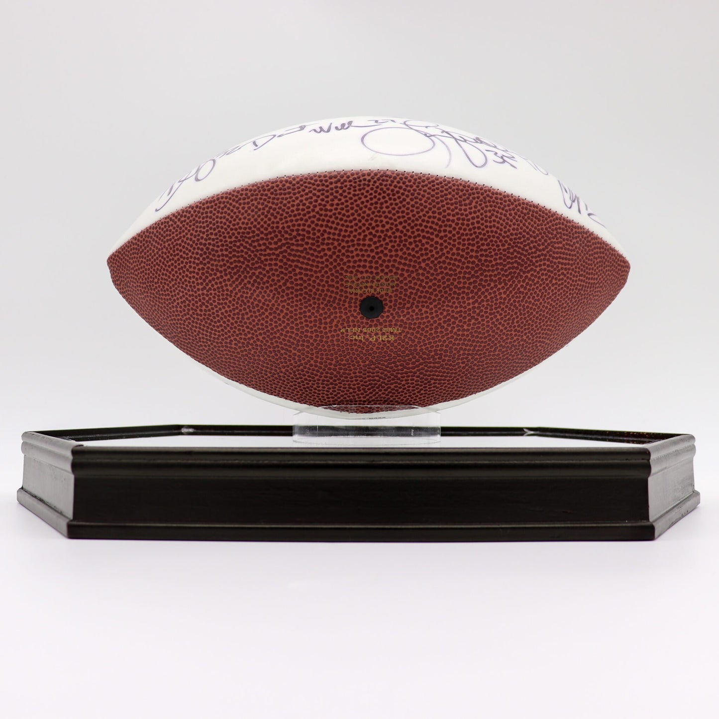 Autographed Denver Broncos Back-To-Back Super Bowl Champions Team-Signed Football, Limited Edition, Mint