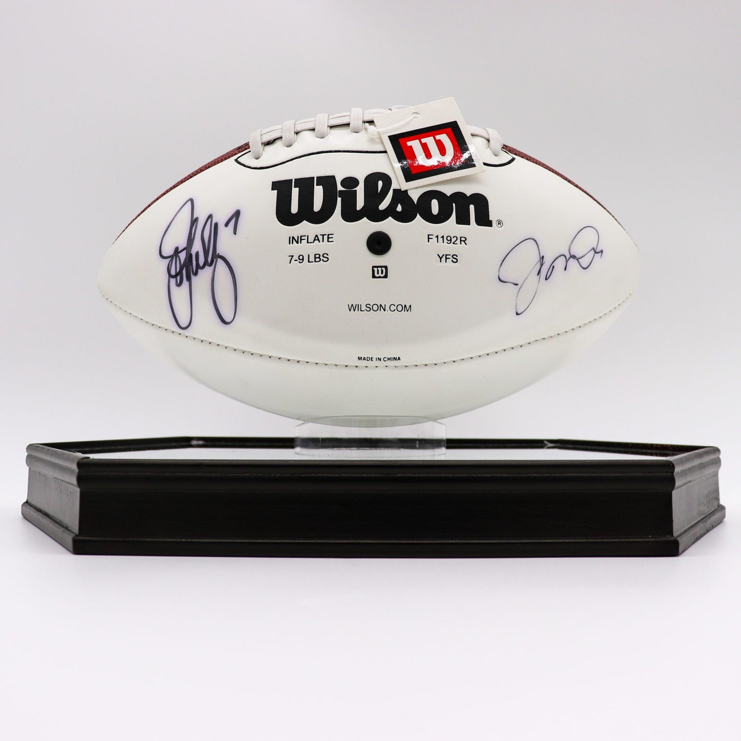 Autographed John Elway & Terrell Davis Official Wilson NFL Football, Mint