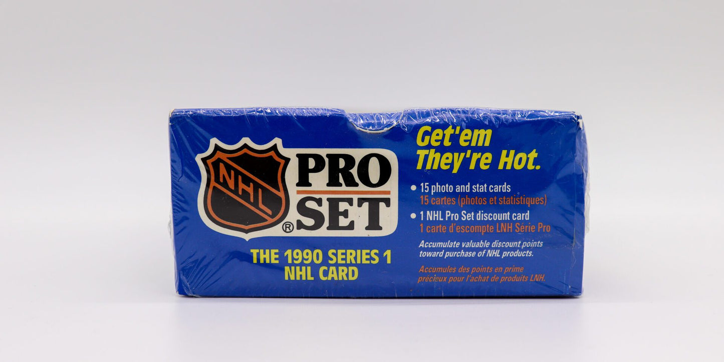Complete, Unopened Wax Box NHL Pro Set 1990 Series 1 Hockey Cards