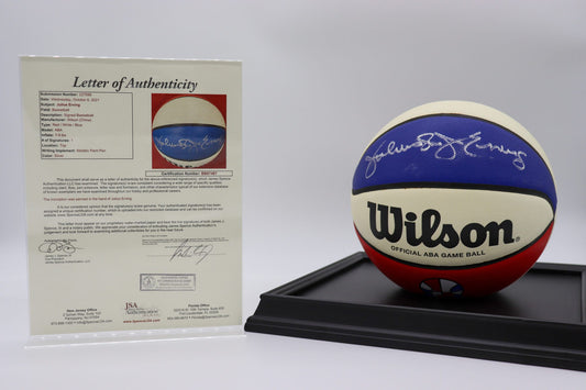 “Dr J” Julius Erving Autographed American Basketball Association Basketball, Mint