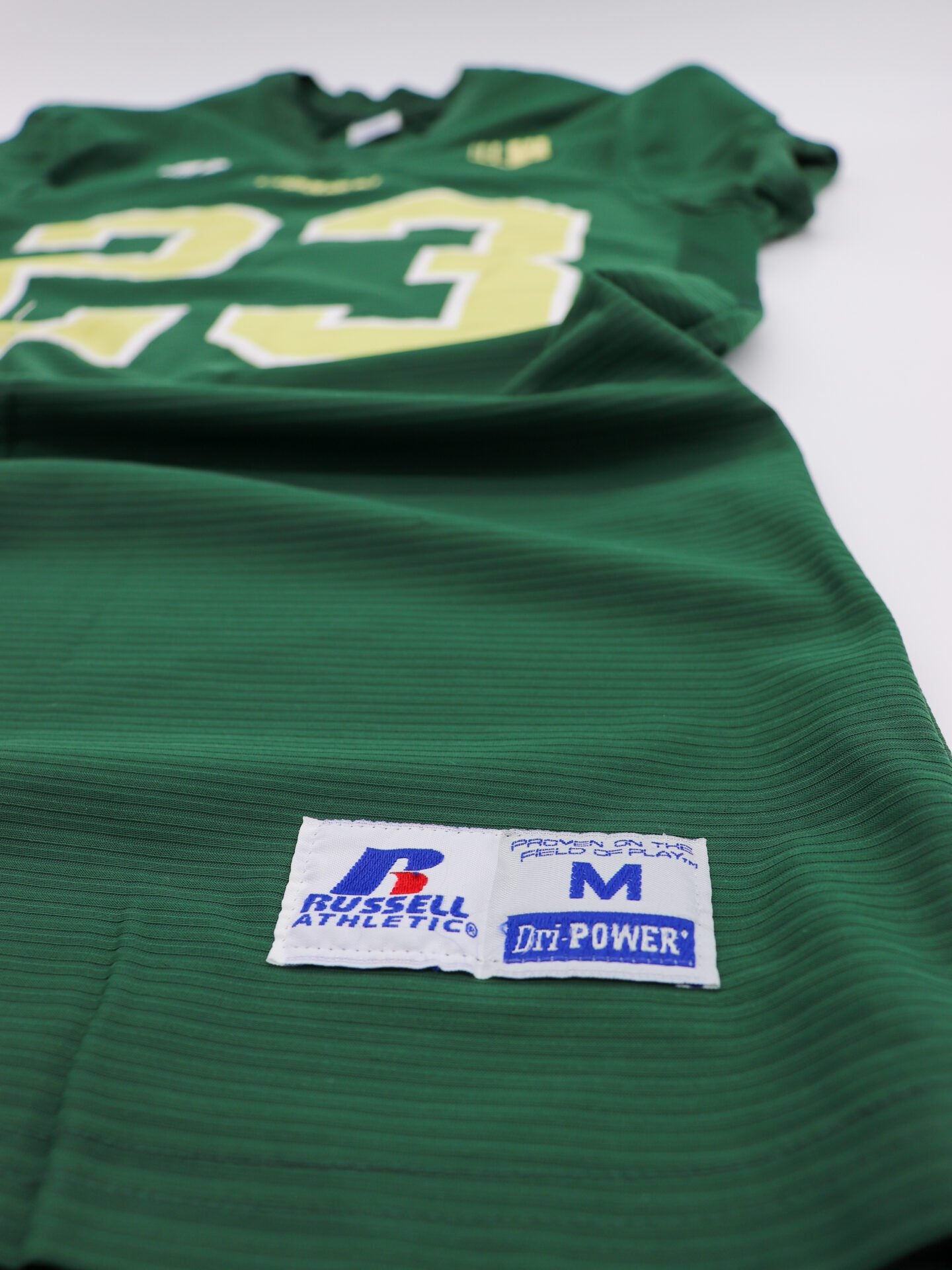 Game Worn 2014 #23 Bernard Blake Home Green Colorado State Rams Football Jersey, Russell Athletic Size M