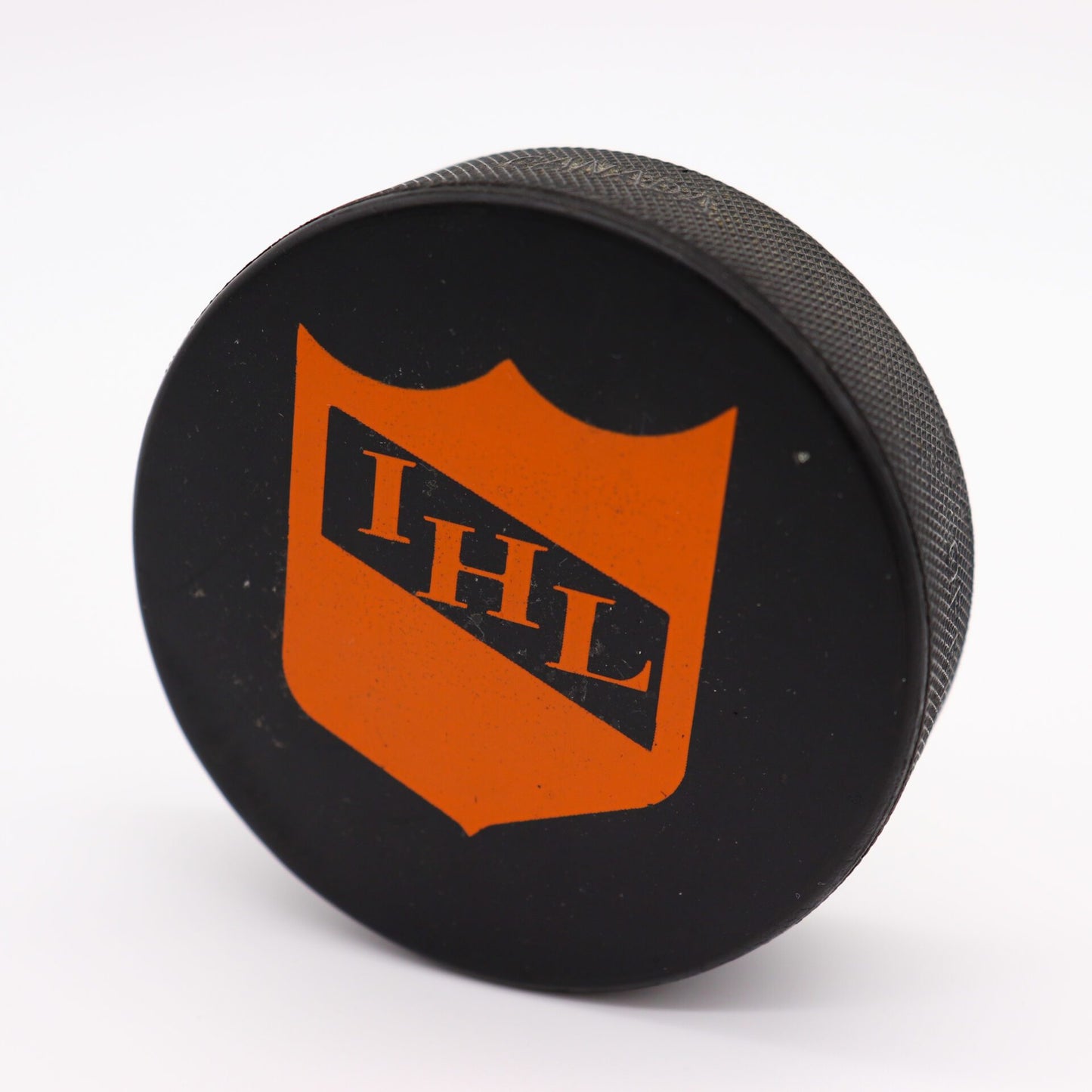 Hard-To-Find Saginaw Hawks Game Used Hockey Puck