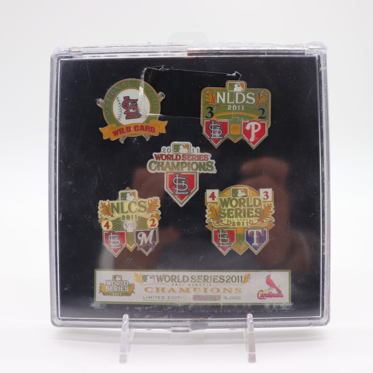2011 World Series Champion St. Louis Cardinals Limited Edition Commemorative Pin Set, #1330/5000