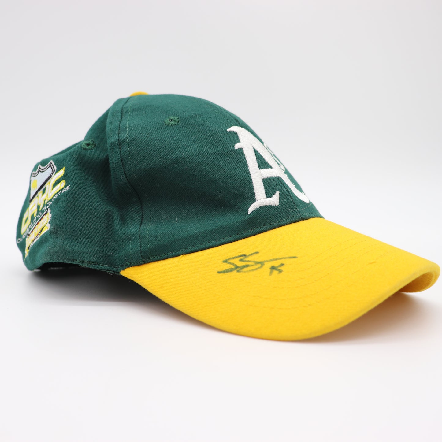 2012-13 Game Worn & Autographed Seth Smith Oakland A’s Cap, Size 7 ⅜