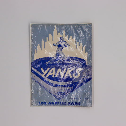 Rare 1950 New York Yanks vs. Los Angeles Rams NFL Game Program, Fair