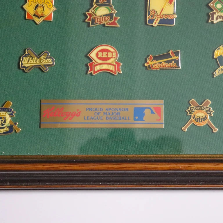 1978 Kellogg’s Complete Major League Baseball Pin Set, Framed