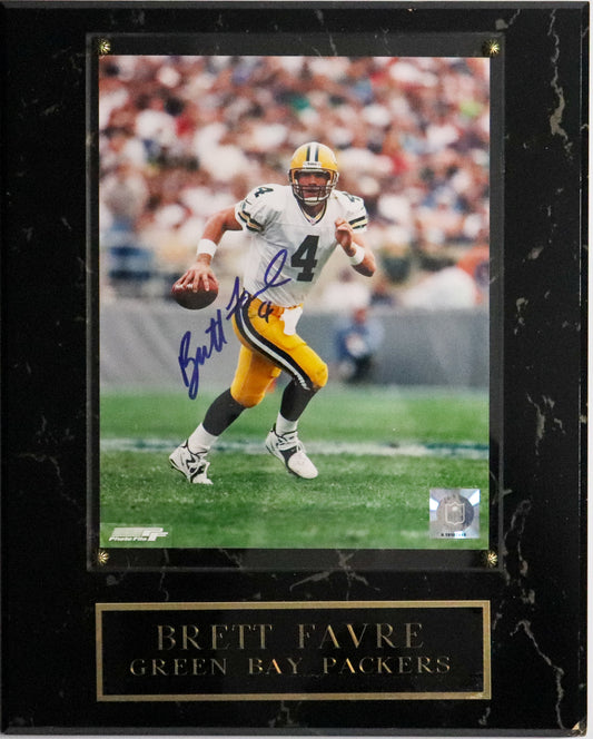 Brett Favre Autographed Plaque, Mint