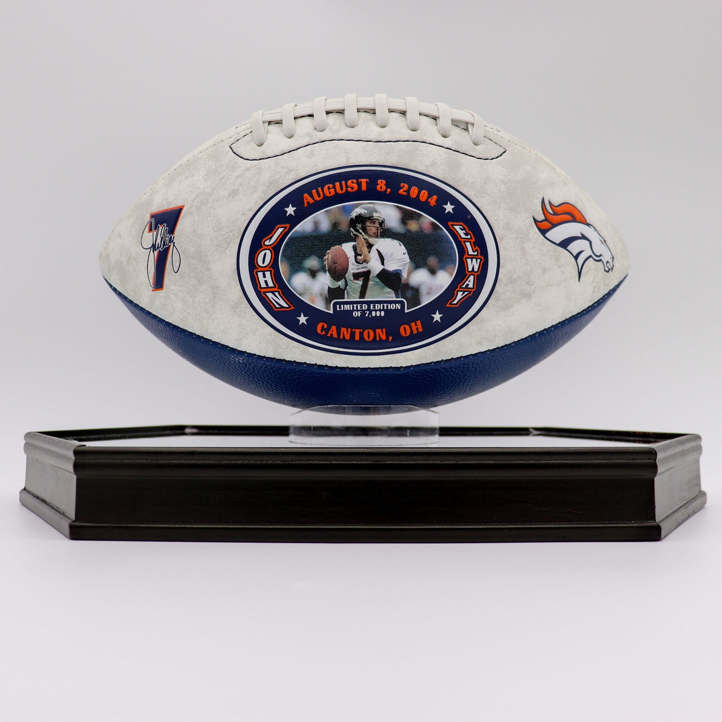 John Elway Pro Football Hall of Fame Commemorative Football, Limited Edition, Mint in Box