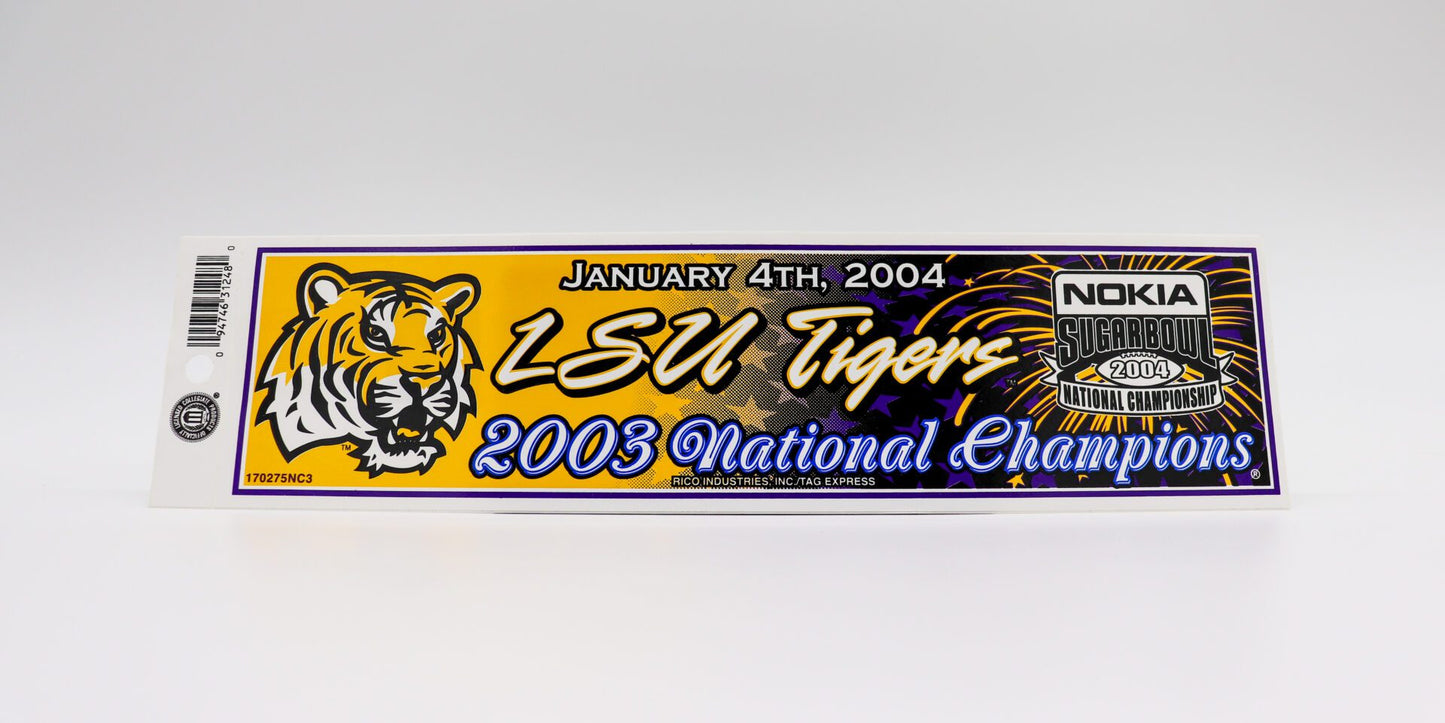 Nokia Sugar Bowl 2003-04 LSU Tigers National College Football Champions