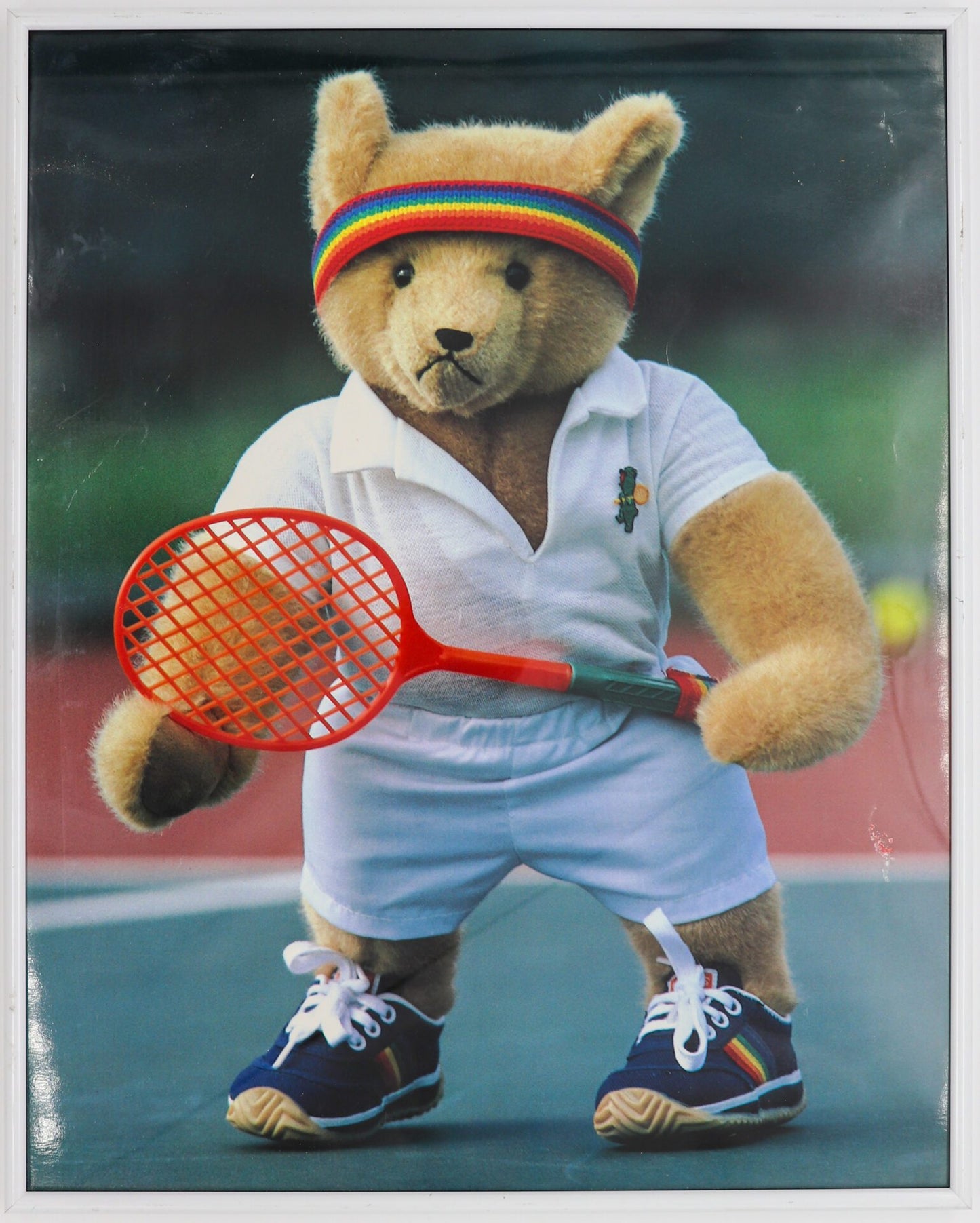 Portrait Of A Tennis-Playing Teddy Bear