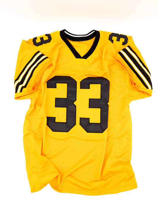 Stefen Djordjevic - aka Tom Cruise - #33 Ampipe Bulldogs Yellow Road Jersey from All the Right Moves, Size XXL