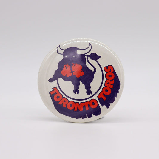 Toronto Toros World Hockey Association Pinback Button, Mint
