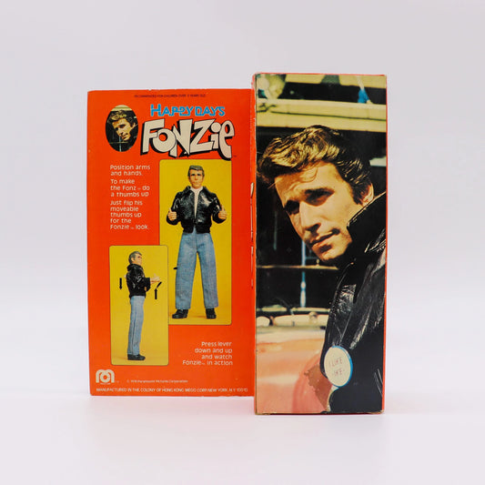 Vintage Mego Fonzie 8” Action Figure, Near Mint with Box