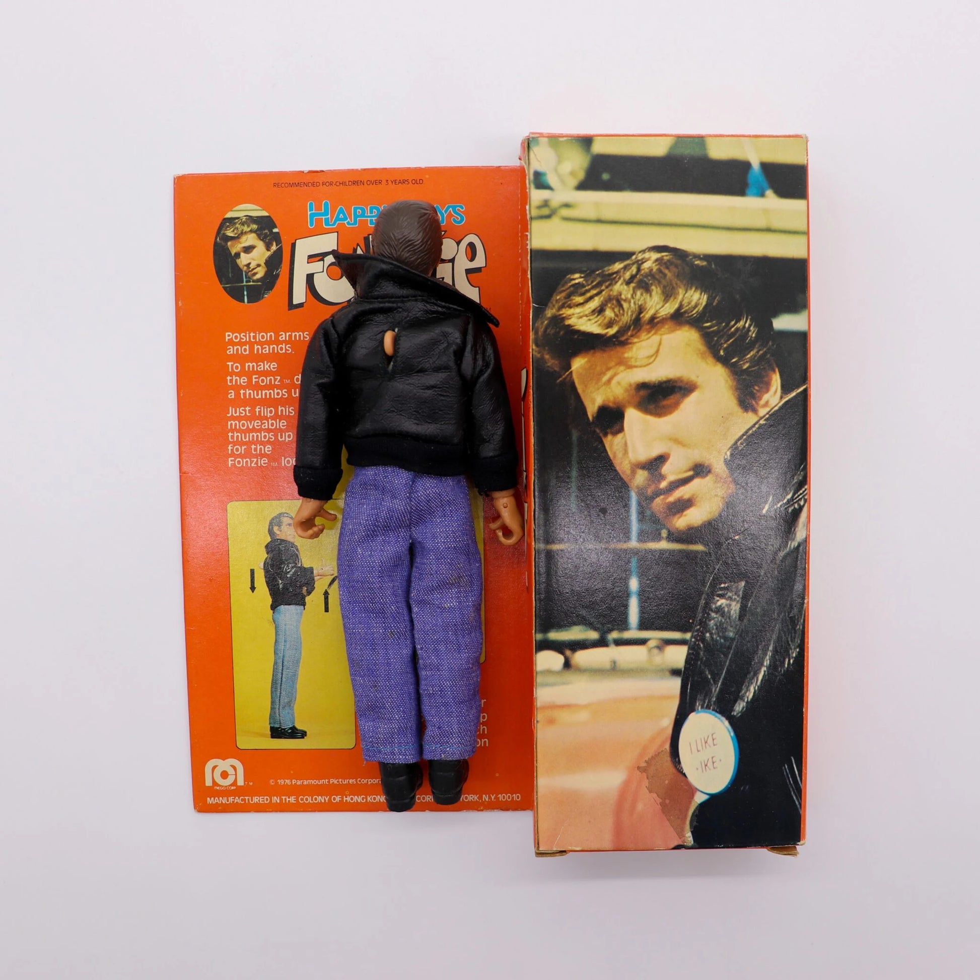 Vintage Mego Fonzie 8 Action Figure Near Mint with Box To Die