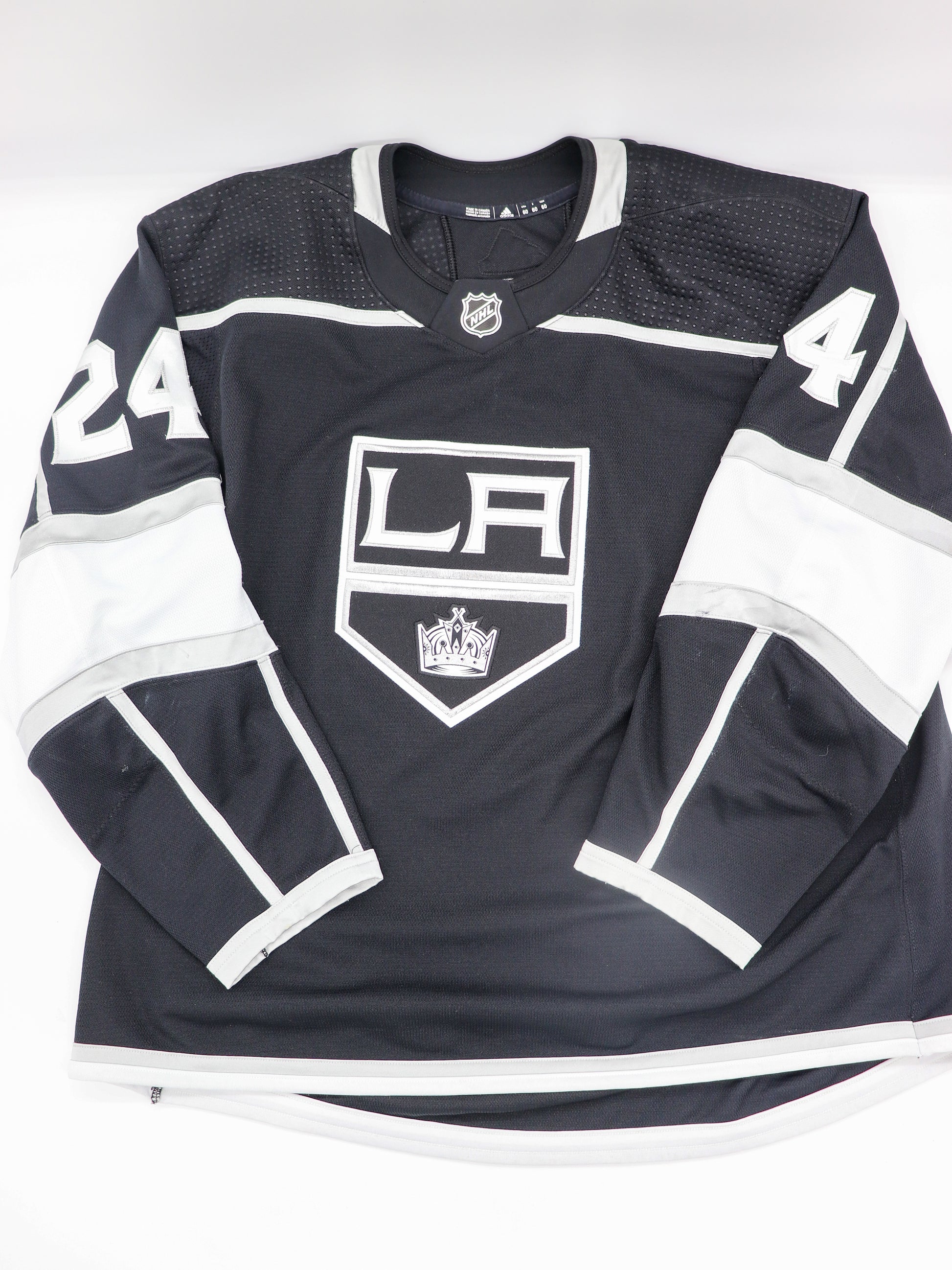 to Die for Collectibles 2018-19 Game Worn Los Angeles Kings #24 Derek Forbort Black Home Jersey, Adidas Size 60
