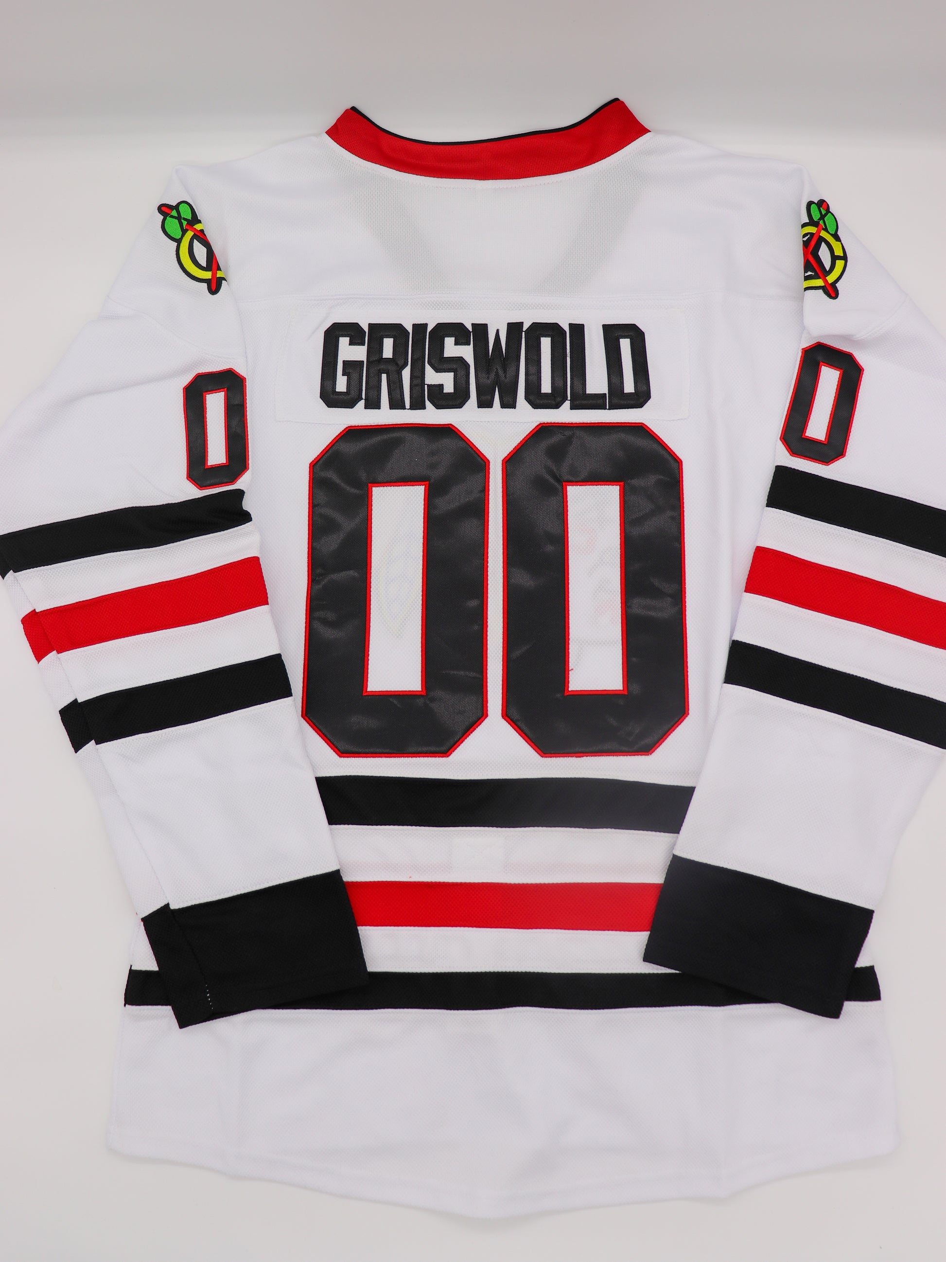 Christmas Vacation Movie Clark Griswold 00 White Hockey Jersey Close Out